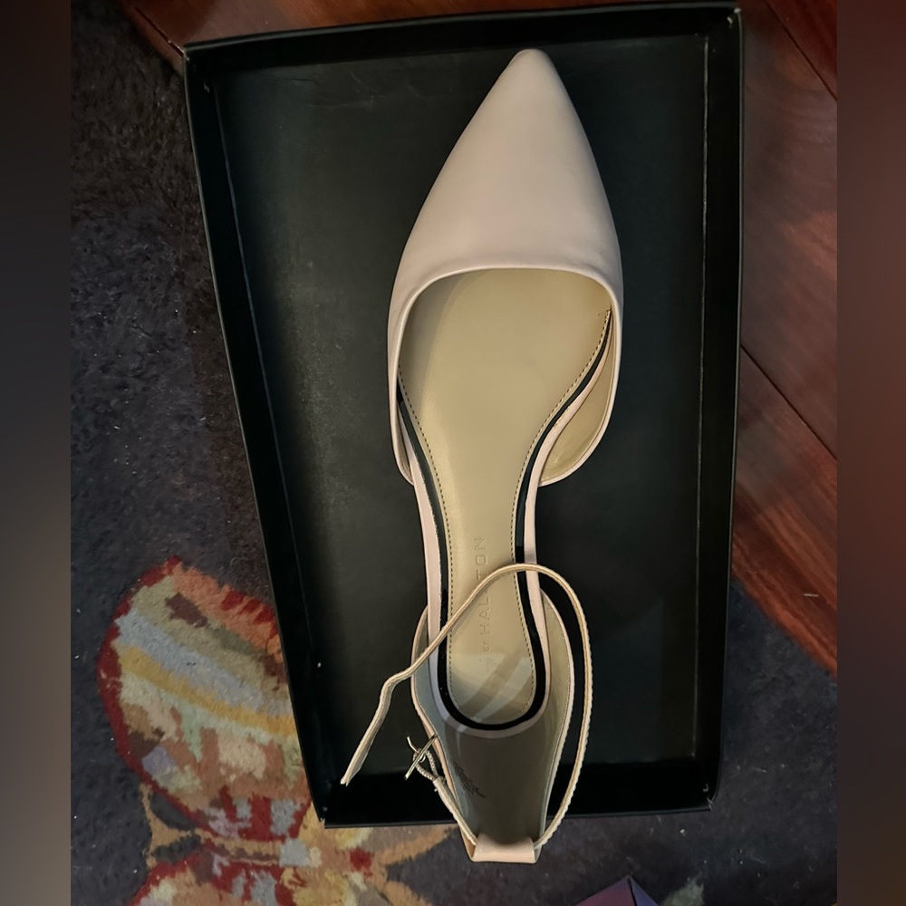 pale pink h halston heels